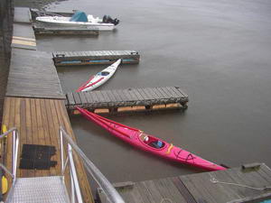 Kayaks at Fort Popham